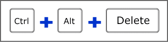 キーボードCtrl＋Alt＋Delete