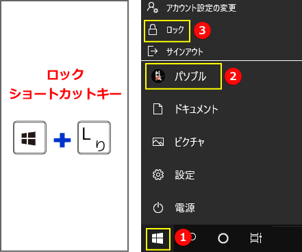 Windows10 のロック