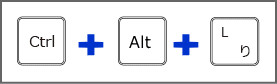 Ctrl + Alt + L