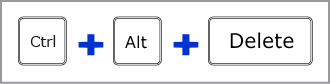 Windows11 CtrlとAltとDeleteキーを押す