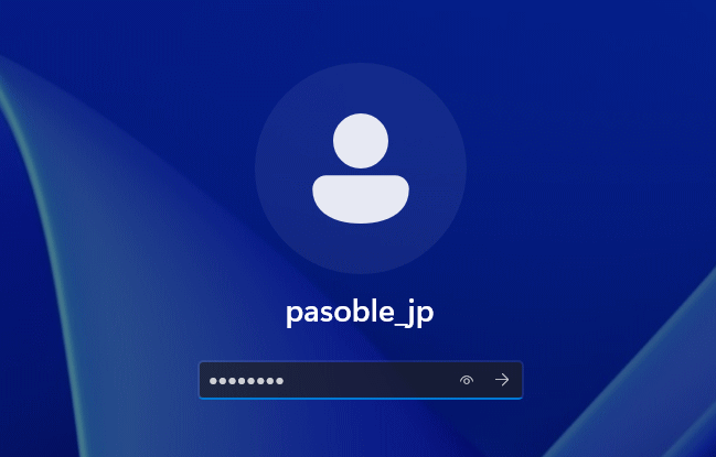 Windows11 新しいローカルユーザでサインイン