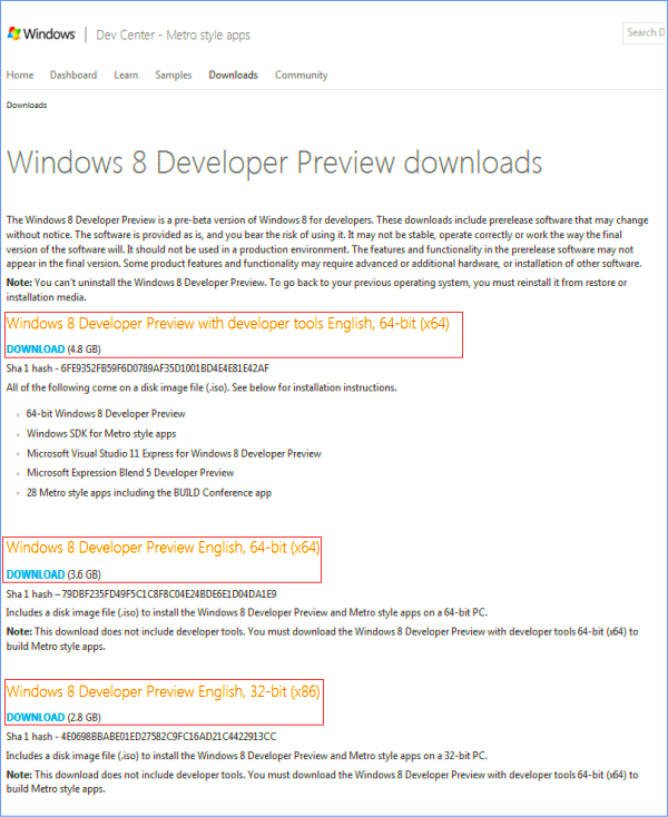 Windows8DeveloperPreview