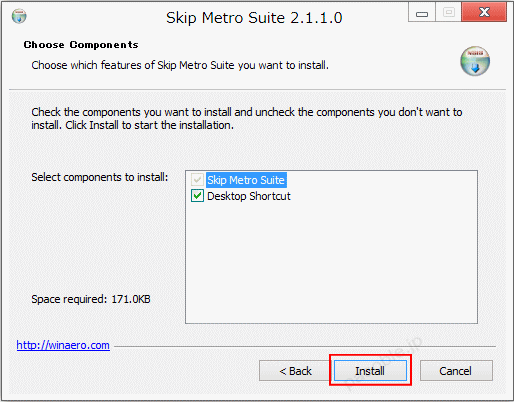 Windows8 スタートメニュー表示  Skip Metro Suite デスクトップにショートカットを作成